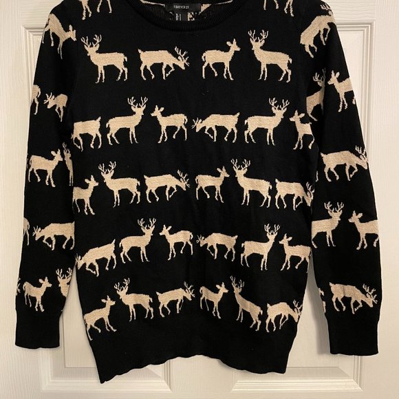 Forever 21 Deer Sweater - Small - Picture 5 of 7